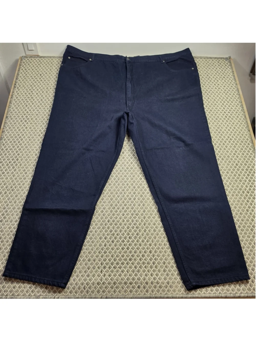 Urgent Gear Men’s Blue Jeans Size 58 Straight Leg 100% Cotton Made In Taiwan NWT